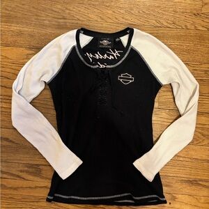 harley davidson henley top